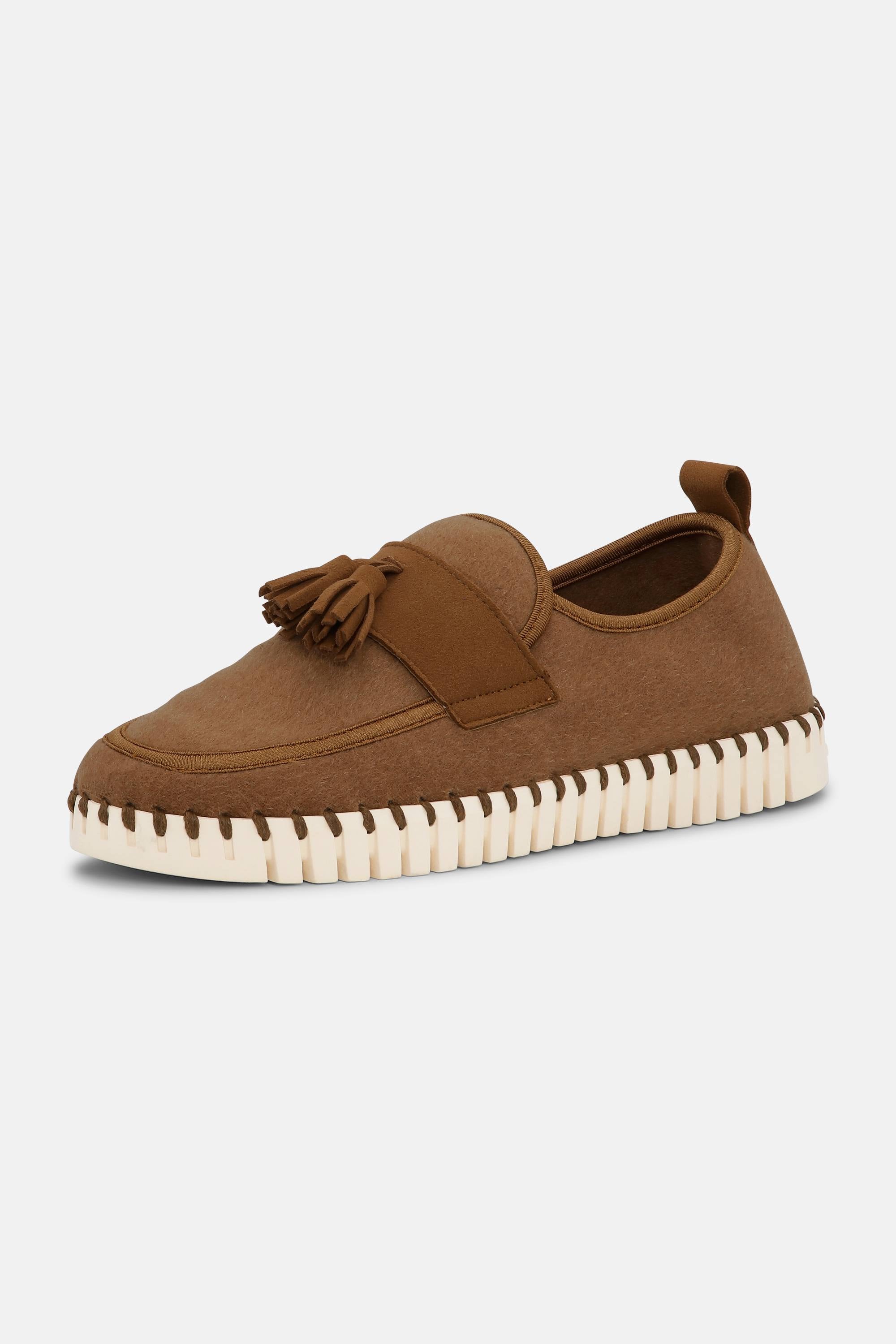 Tulip Wool Loafer - Cashew Pearled Ivory